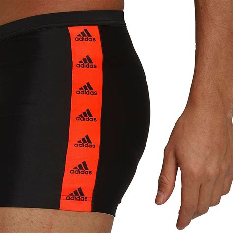 adidas badehose schwarz rot